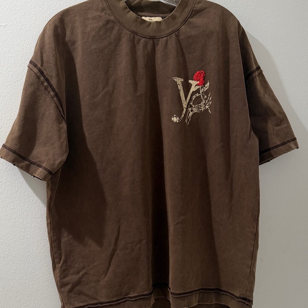 Yesterday is dead fresh possibility inside out rust tee size small